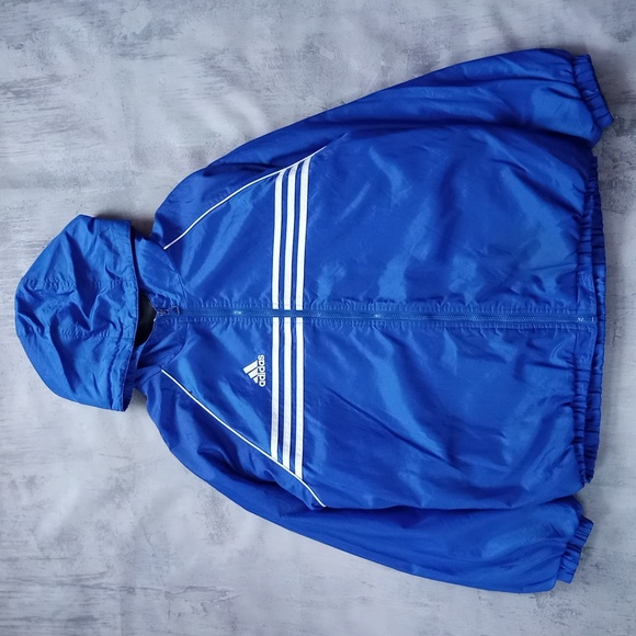 Vintage 90s Adidas Blue Essential Jacket - Picture 1 of 10